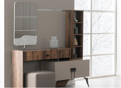 Modern Bedroom Wood Dressing table with Mirror Designer Luxury Furniture